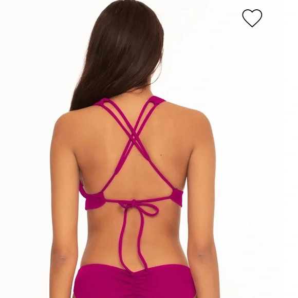 NWT BECCA BY REBECCA VIRTUE Elaine Bralette Bikini Top - Picture 4 of 8